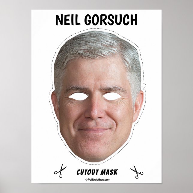 NEIL GORSUCH Halloween Mask Poster (Framsidan)