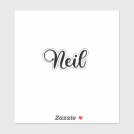 Neil Namn - Handskriven kalligrafi Klistermärken