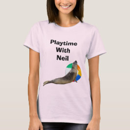 Neil Säl med Strandboll T-Shirt