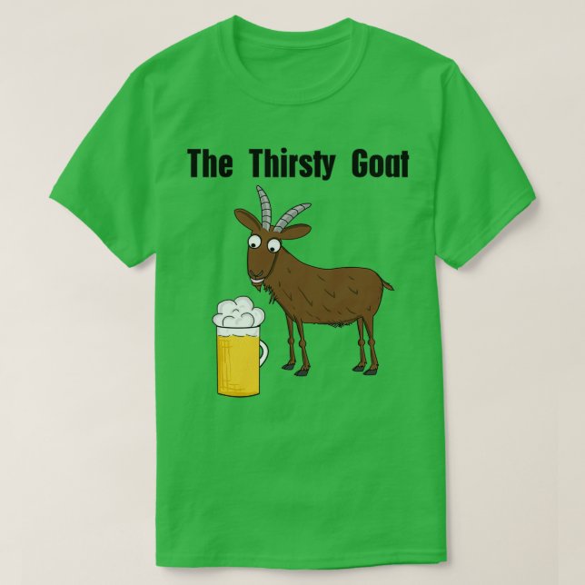 Neil, Thirsty Goat  T Shirt (Design framsida)