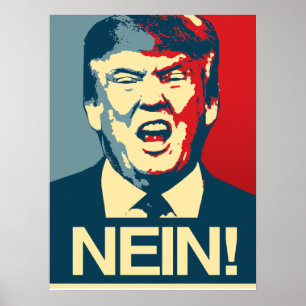 NEIN - Anti-Trumf affisch - Anti-Trumf -