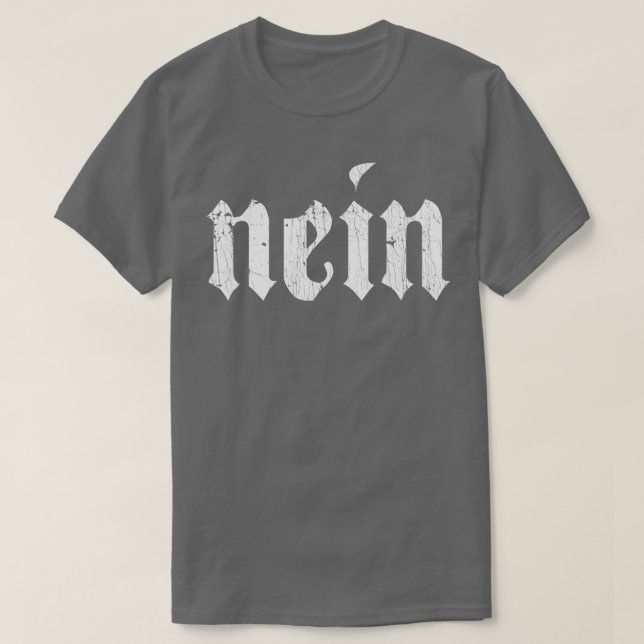 Nein German Men Saying No Funny Germany Deutschlan T Shirt (Design framsida)