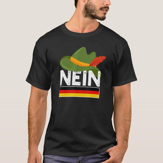 Nein German No Saying Pun Germany T Shirt (Framsida)