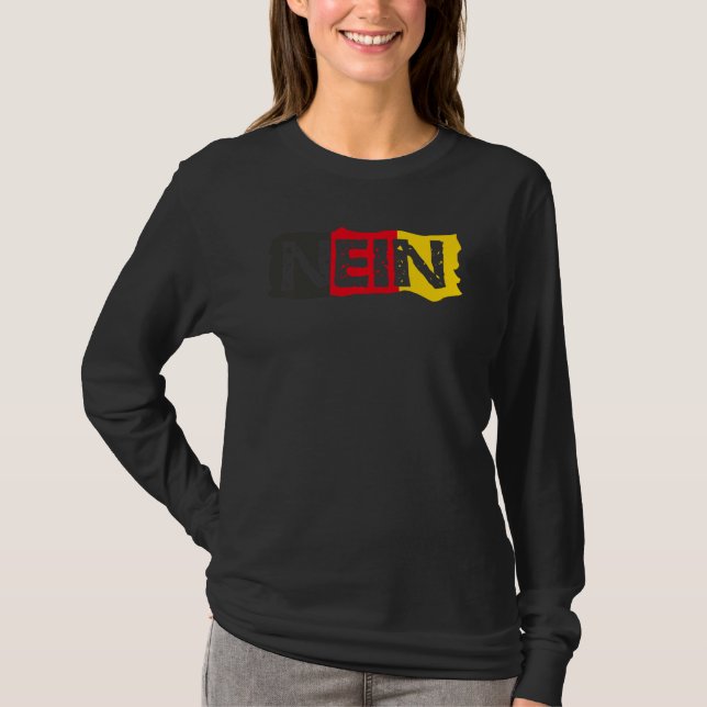 Nein German Ord T Shirt (Framsida)