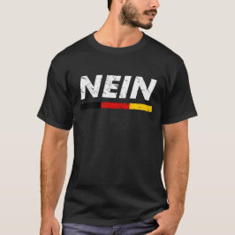 Nein tyska flaggafärger t shirt