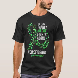 Neirofibroma Awareness Month Butterflies Grönt Rib T Shirt