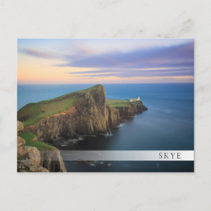 Neist point fyr på Skye vid solnedgång Vykort