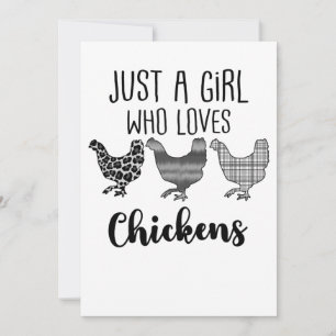 Nej 1/2, bara en flicka som Kärlek Chickens. Inbjudningar