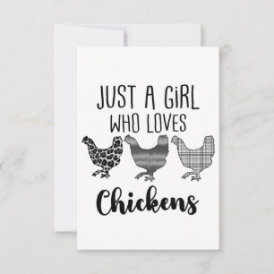 Nej 1/2, bara en flicka som Kärlek Chickens. OSA Kort