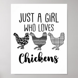 Nej 1/2, bara en flicka som Kärlek Chickens. Poster