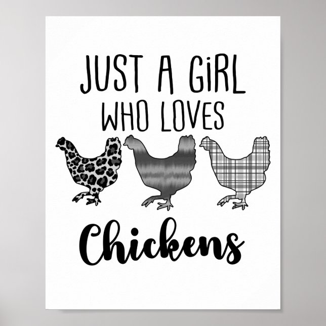 Nej 1/2, bara en flicka som Kärlek Chickens. Poster (Framsidan)