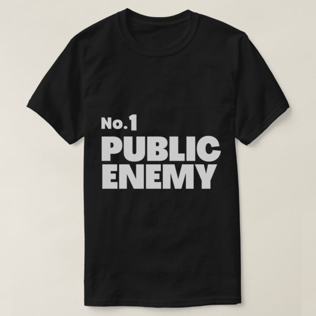 Nej.1 Den offentliga fienden T Shirt (Design framsida)