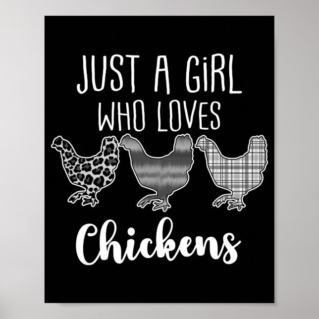 Nej 2/2, bara en flicka som Kärlek Chickens. Poster (Framsidan)