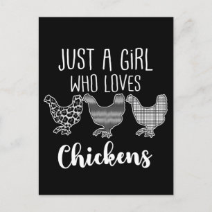 Nej 2/2, bara en flicka som Kärlek Chickens. Vykort