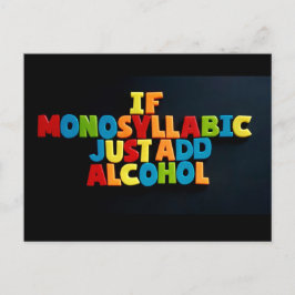 Nej: 96 OM MONOSYLLABIC... vykort från TFDG
