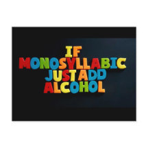 Nej: 96 OM MONOSYLLABIC... vykort från TFDG