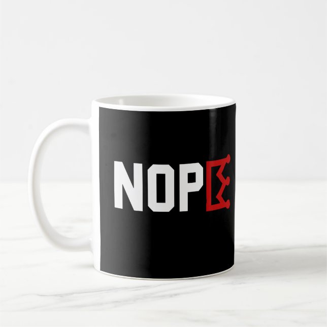Nej Antimonarki Kronkaffekopp Rolig Kaffemugg (Vänster)