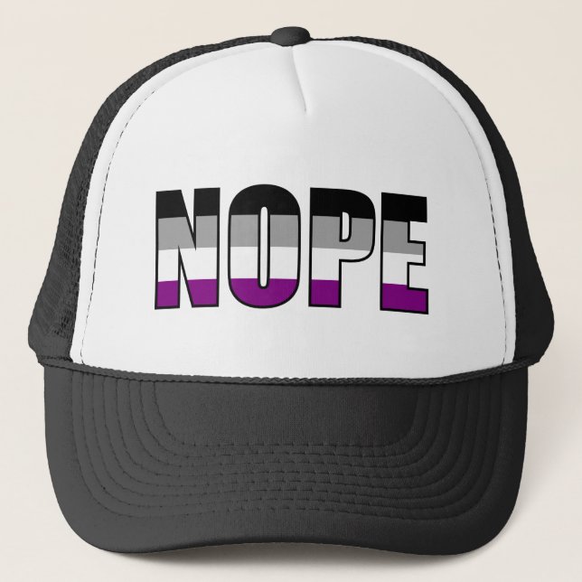Nej Asexuell Pride Flagga Ace Pride Keps (Framsida)