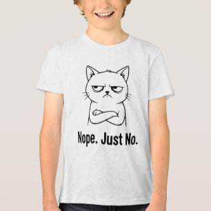 Nej Bara Nej Kattälskare T-Shirt – Rolig Present