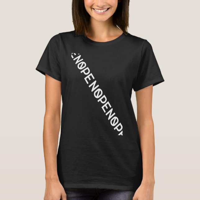 Nej, bara nej t shirt (Framsida)