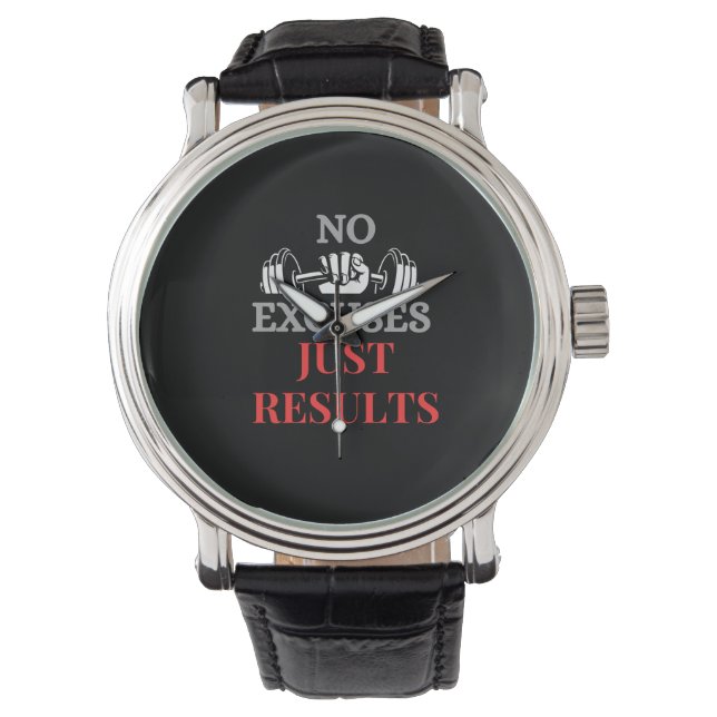 Nej, bara resultat-Motiv Fitness Watch Armbandsur (Framsida)