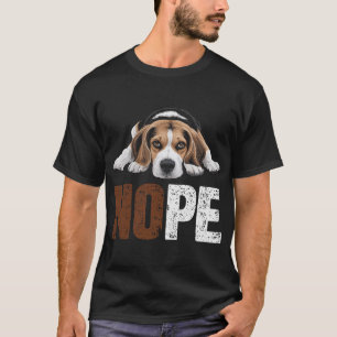 Nej Beagle Hund Lat Valp Husdjursägare Hundälskare T Shirt
