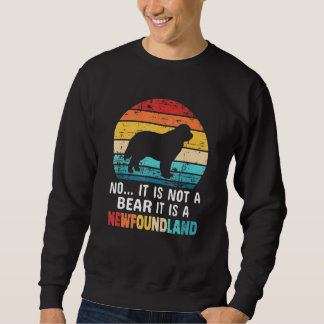 Nej, det är inte en Hund i Bear Newfoundland Lång Ärmad Tröja