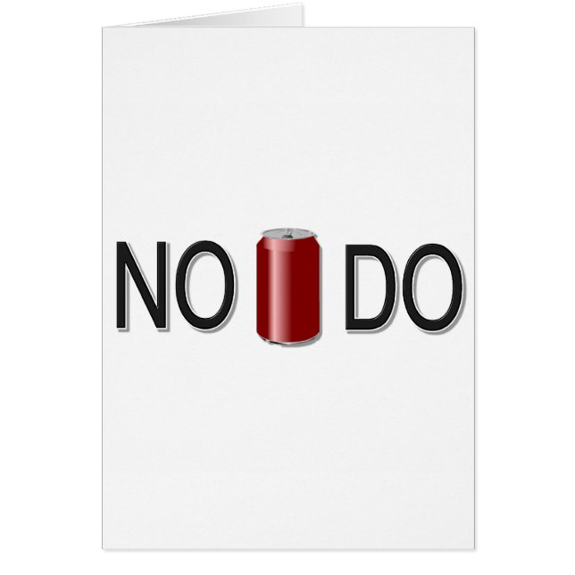 Nej, det går inte! hälsningskort (Framsidan)