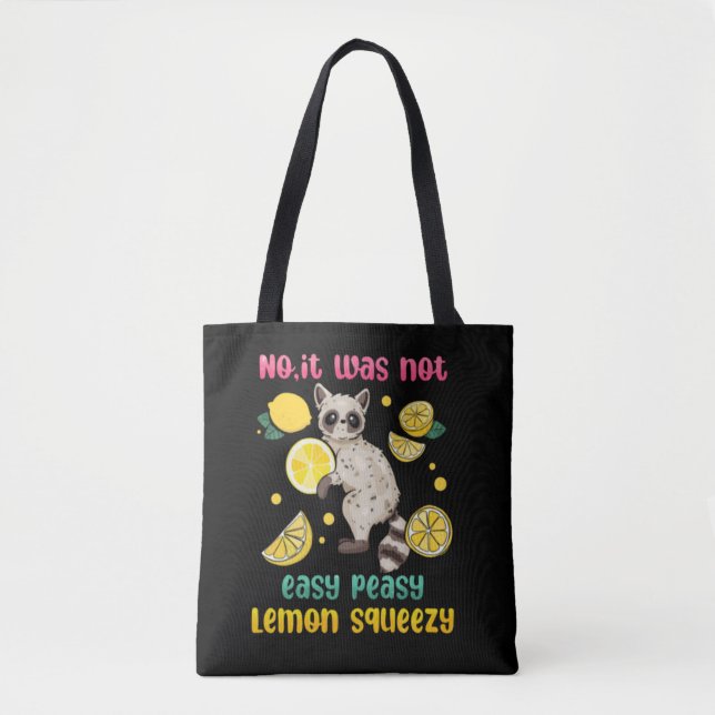 Nej, det var inte lätt Peasy Lemon Squeezy Tygkasse (Framsida)