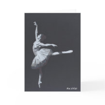 Nej Drama, bara frihet, svartvitt Ballerina