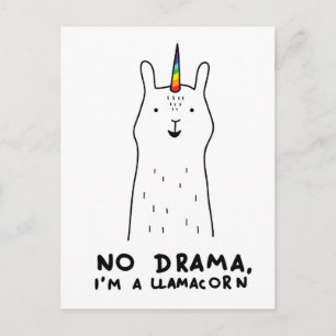 Nej, Drama.. Jag är Llamacorn. Vykort
