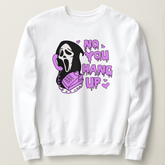 Nej, du hänger på, Lusnyj Horror Skräm, skräckfilm T Shirt (Design framsida)