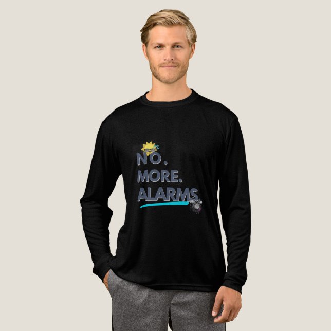 💤 Nej. Fler. Alarmklockor. T Shirt (Hel framsida)