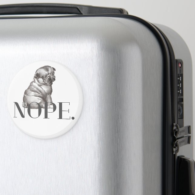 Nej. Funny Fransk Bulldog Hund älskare Magnet (In Situ (Luggage))
