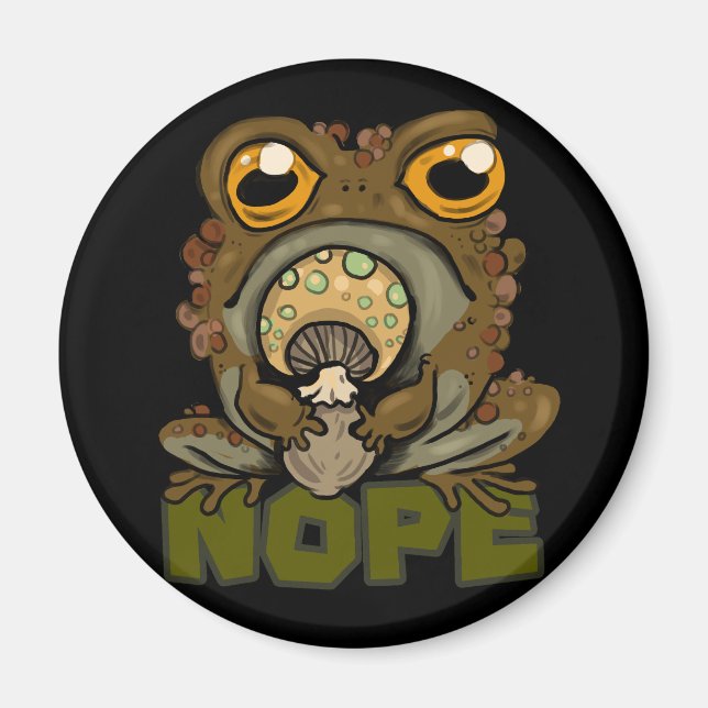 Nej! Grumpy Toad Magnet (Framsidan)