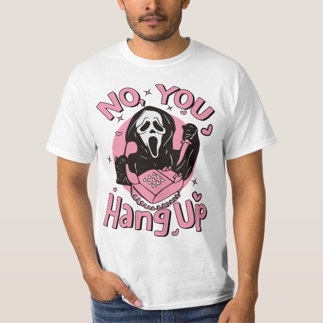 Nej, håll upp Shirt, Ghostface Valentine Shirt T (Framsida)