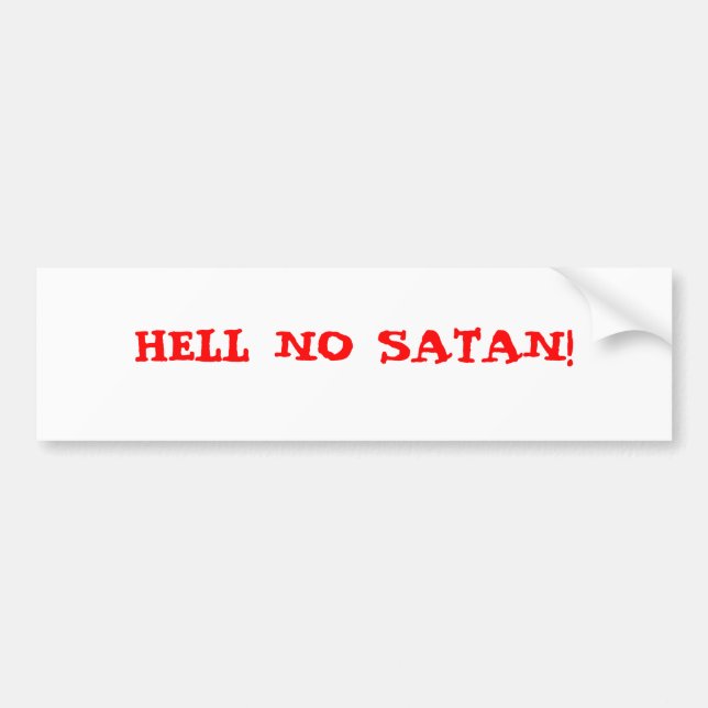 NEJ HELVETE SATAN! BILDEKAL (Framsidan)