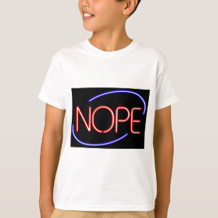 NEJ i stil med en neonskylt som står ÖPPEN T Shirt