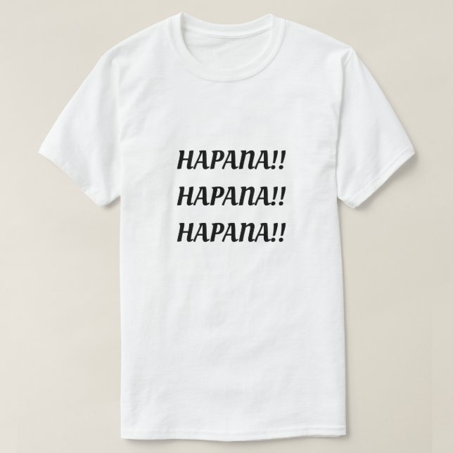 nej i Swahili (Hapana) T Shirt (Design framsida)