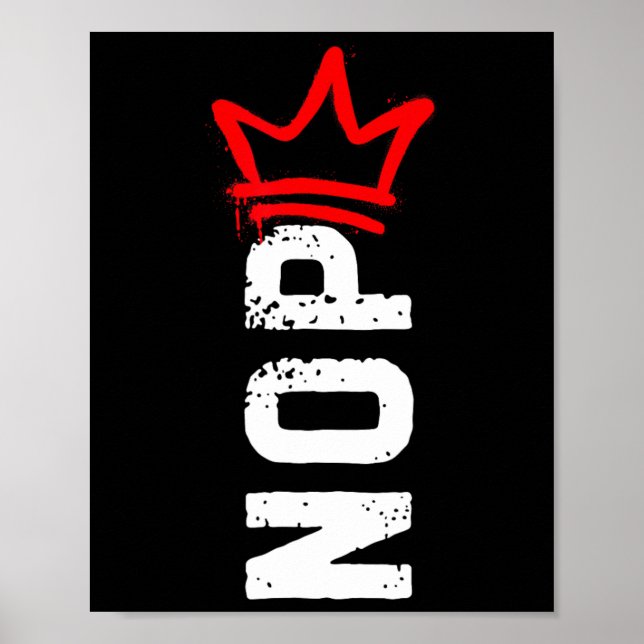 Nej, inga kungar Protestsjälvklart Roligt Antitrum Poster (Framsidan)