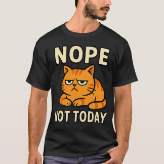 Nej Inte Idag Katt Kattunge Roligt Citat T Shirt