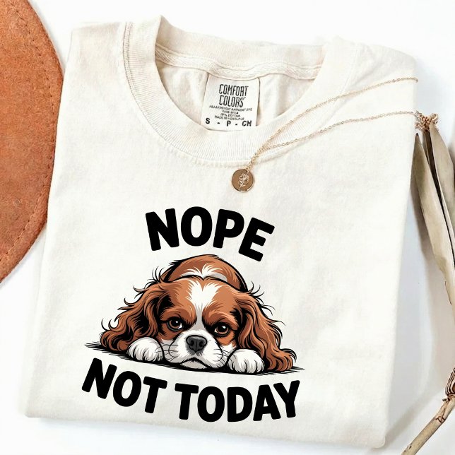Nej Inte Idag Rolig Pug Hund Meme T Shirt (Skapare uppladdad)