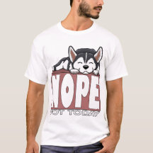 Nej Inte Idag Sovande Sibirisk Husky Hund