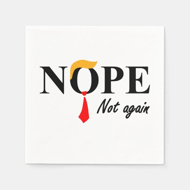 Nej. Inte igen. Pappersservett (Framsidan)