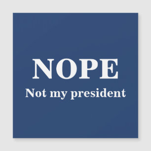 NEJ INTE min president anpassningsbar