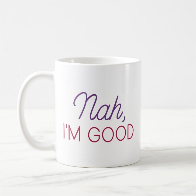 Nej, jag är Bra Kaffemugg (Vänster)