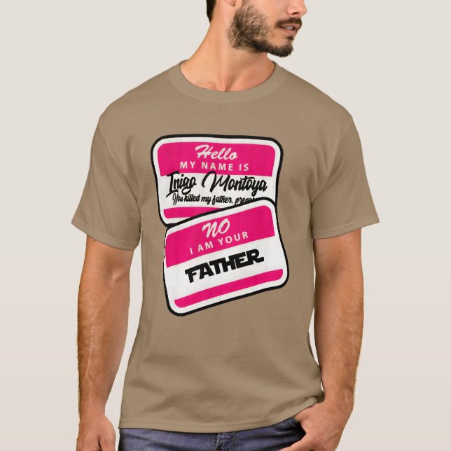 Nej, jag är din far rolig t shirt (Framsida)