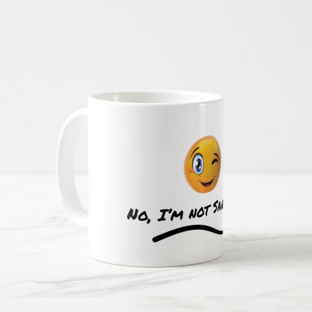 Nej, jag är inte Sarkastisk Kaffemugg (Framsida vänster)