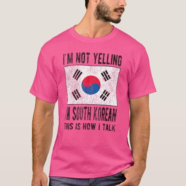 Nej, jag är Sydkoreas rötter Sydkoreas FLA T Shirt (Framsida)