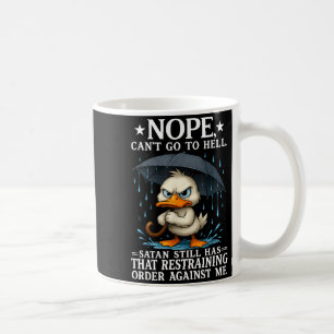 Nej jag kan inte gå till helvetet Satan har fortfa Kaffemugg
